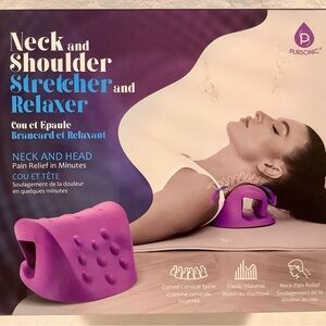 Pursonic Neck and Shoulder Stretcher in Purple-New in Box